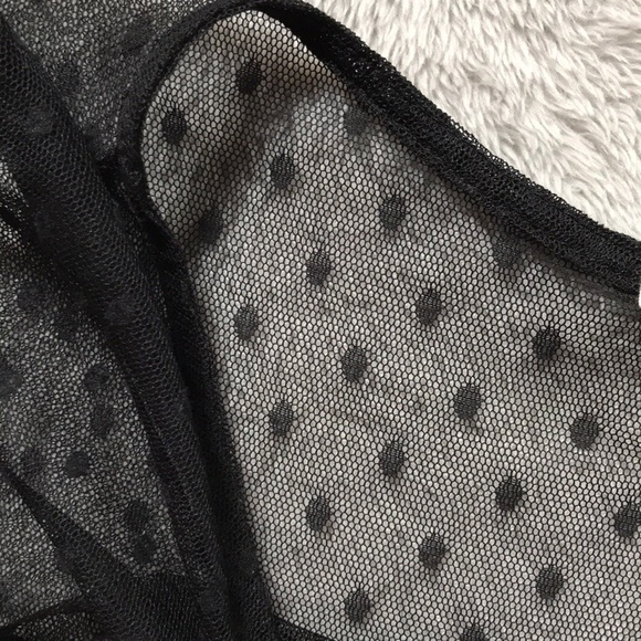 Metallic, Polka Dotted Mesh Party Dress - Picture 4 of 6